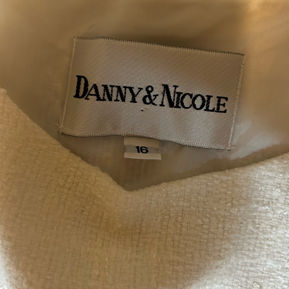 Danny & Nicole Ivory Textured Tank Top – Size 16 - Picture 5 of 7